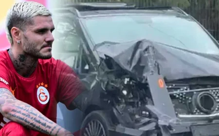 İkinci Kötü Haber: Icardi'nin Lüks Aracı Kaza Yaptı!