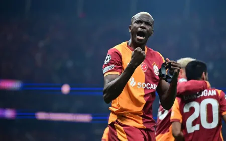 Osimhen’in penaltı golüyle Galatasaray, Şampiyonlar Ligi’nde Liverpool’u evinde devirdi