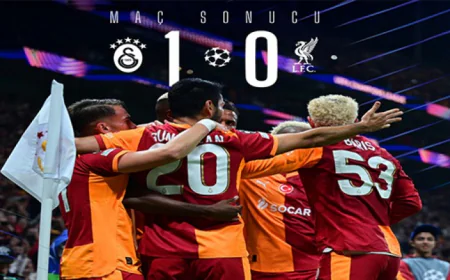 Galatasaray, Liverpool’u 1-0 Yenerek Şampiyonlar Ligi’nde Evinde Zafer Elde Etti